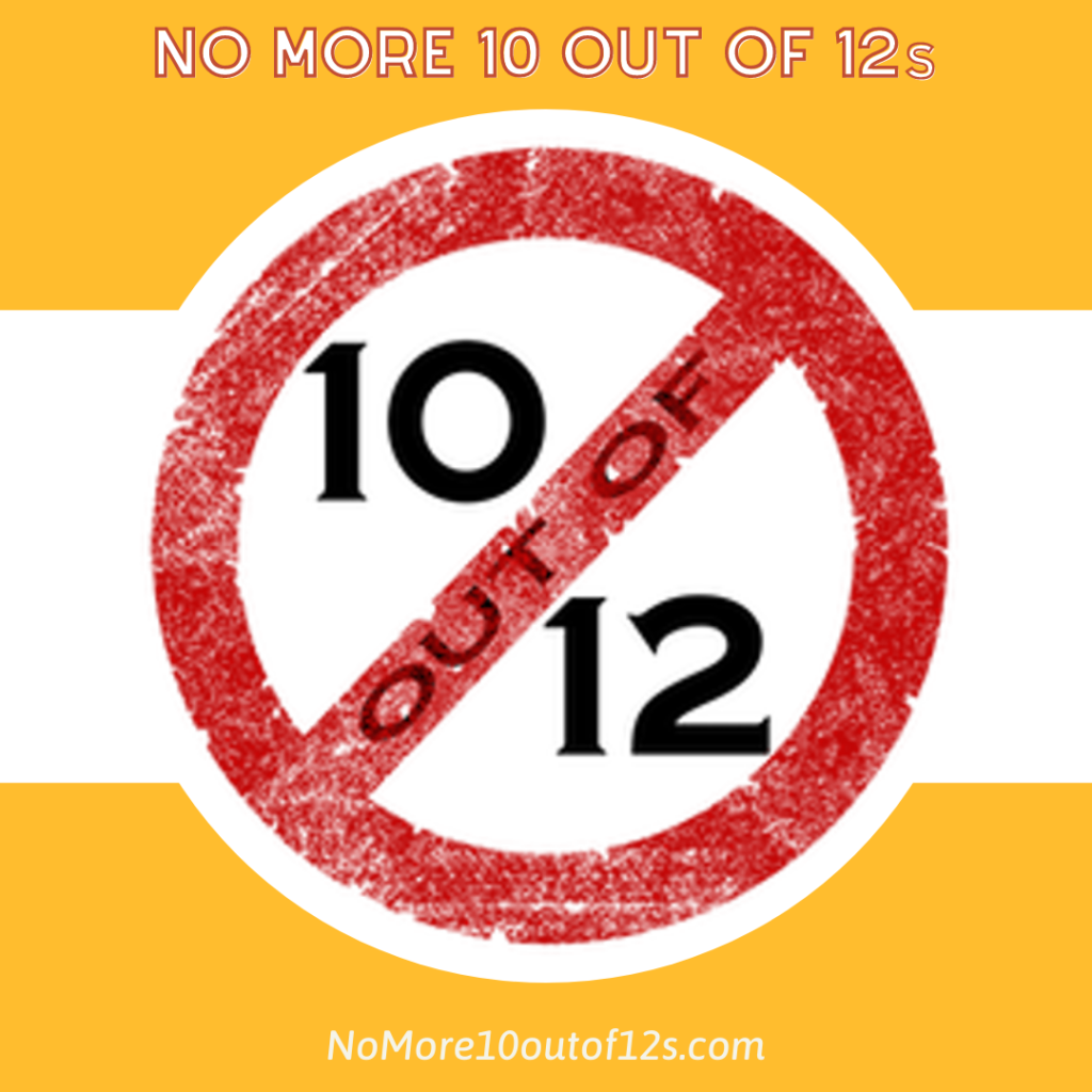 NO MORE 10 Out Of 12s